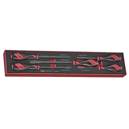 Teng Tools Screwdriver Set Power Thru 5pcs in EVA Foam Organizational TEXMDTN
